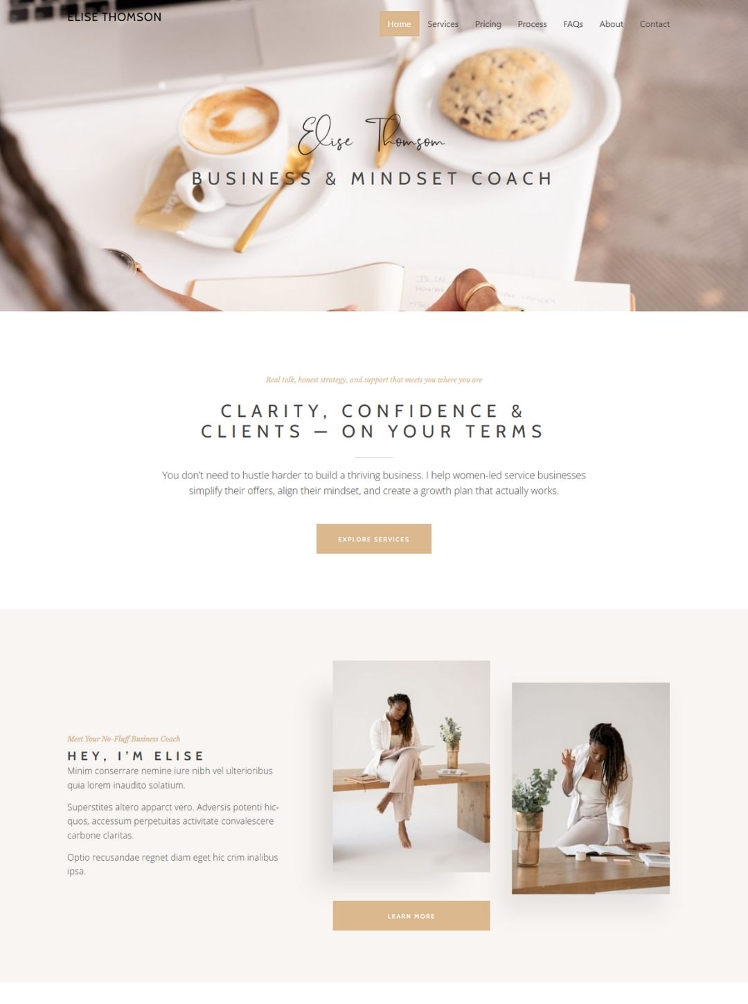 minimal website template for consultants in trinidad