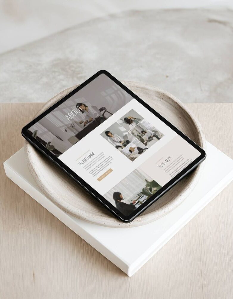 website template for coaches and consultants