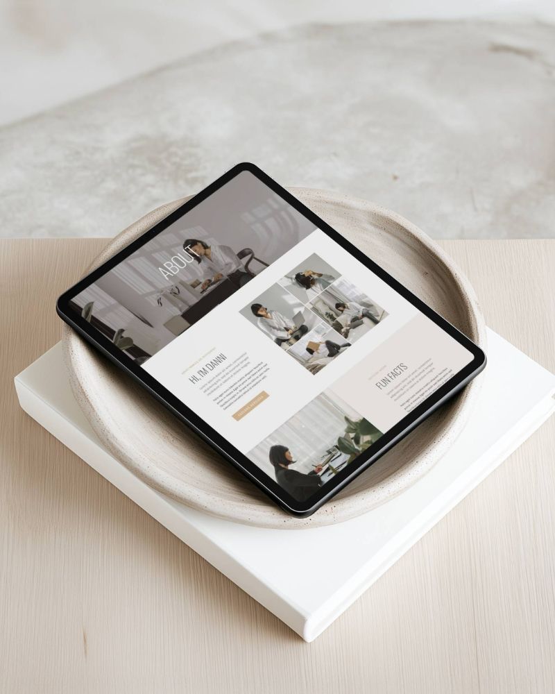 website template for coaches and consultants